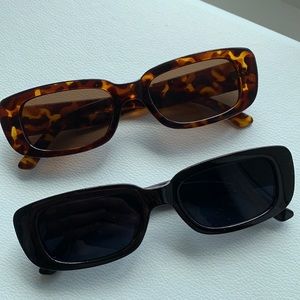 Vintage 90s Rectangle Sunglasses for Women